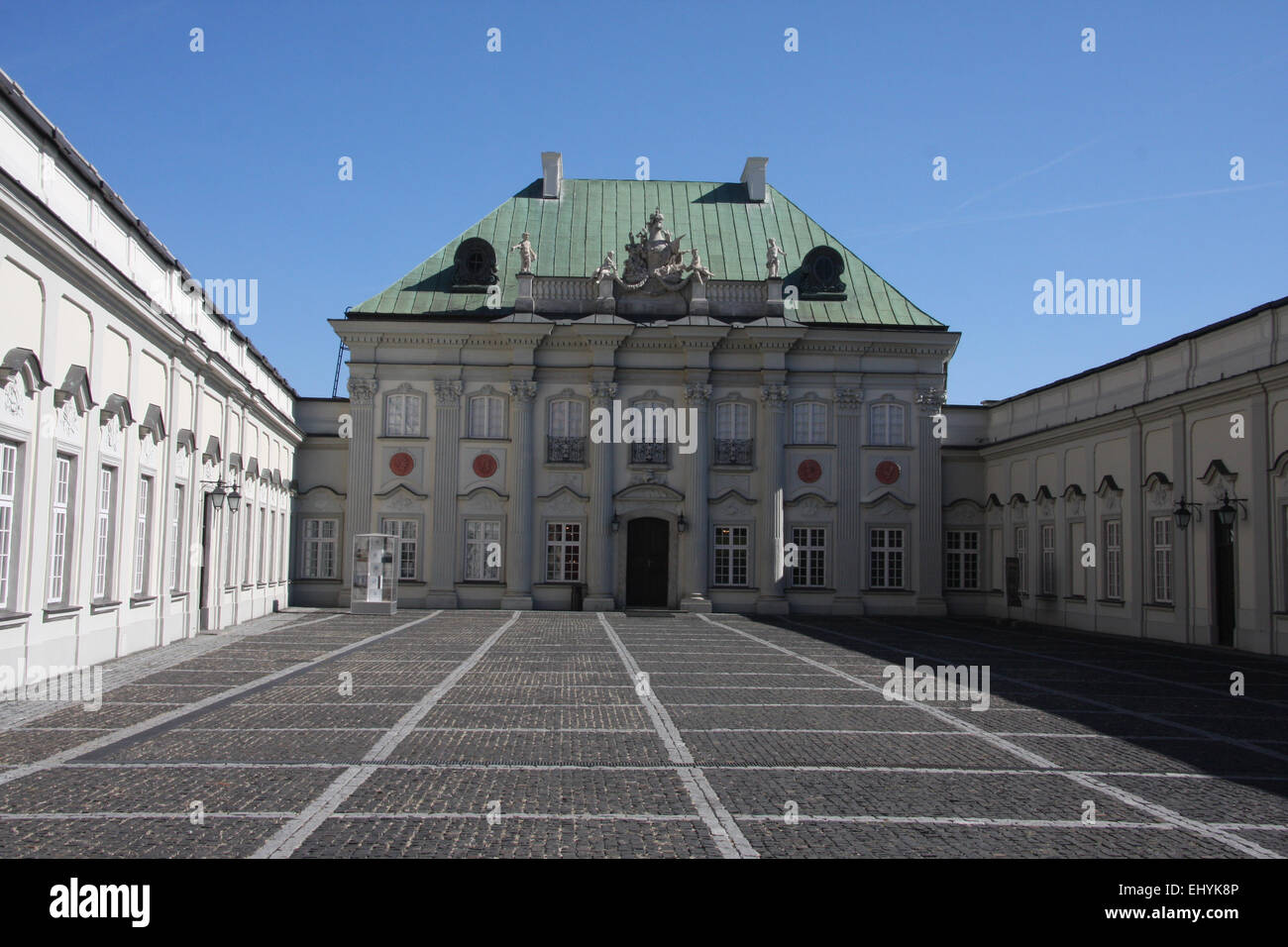 Poland, Warsaw, Europe, palace, copper roof, baroque, Blache, copper roof palace, Old Town, place, Stock Photo