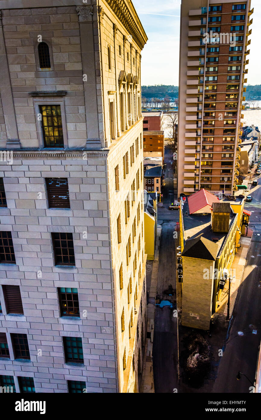 Highrises Seen From The South Street Parking Garage In Harrisburg