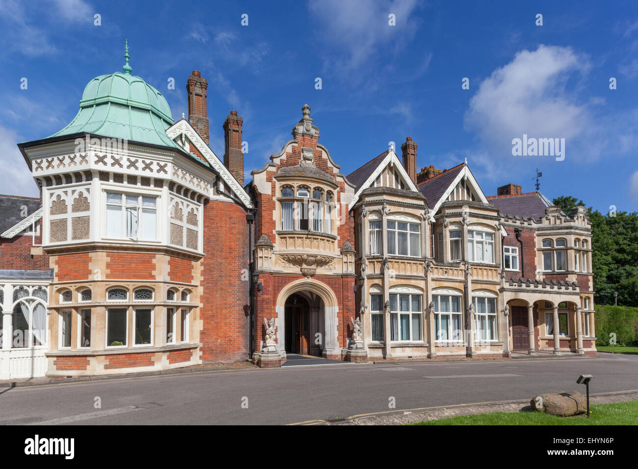 England, Buckinghamshire, Bletchley, Bletchley Park, Mansion Stock