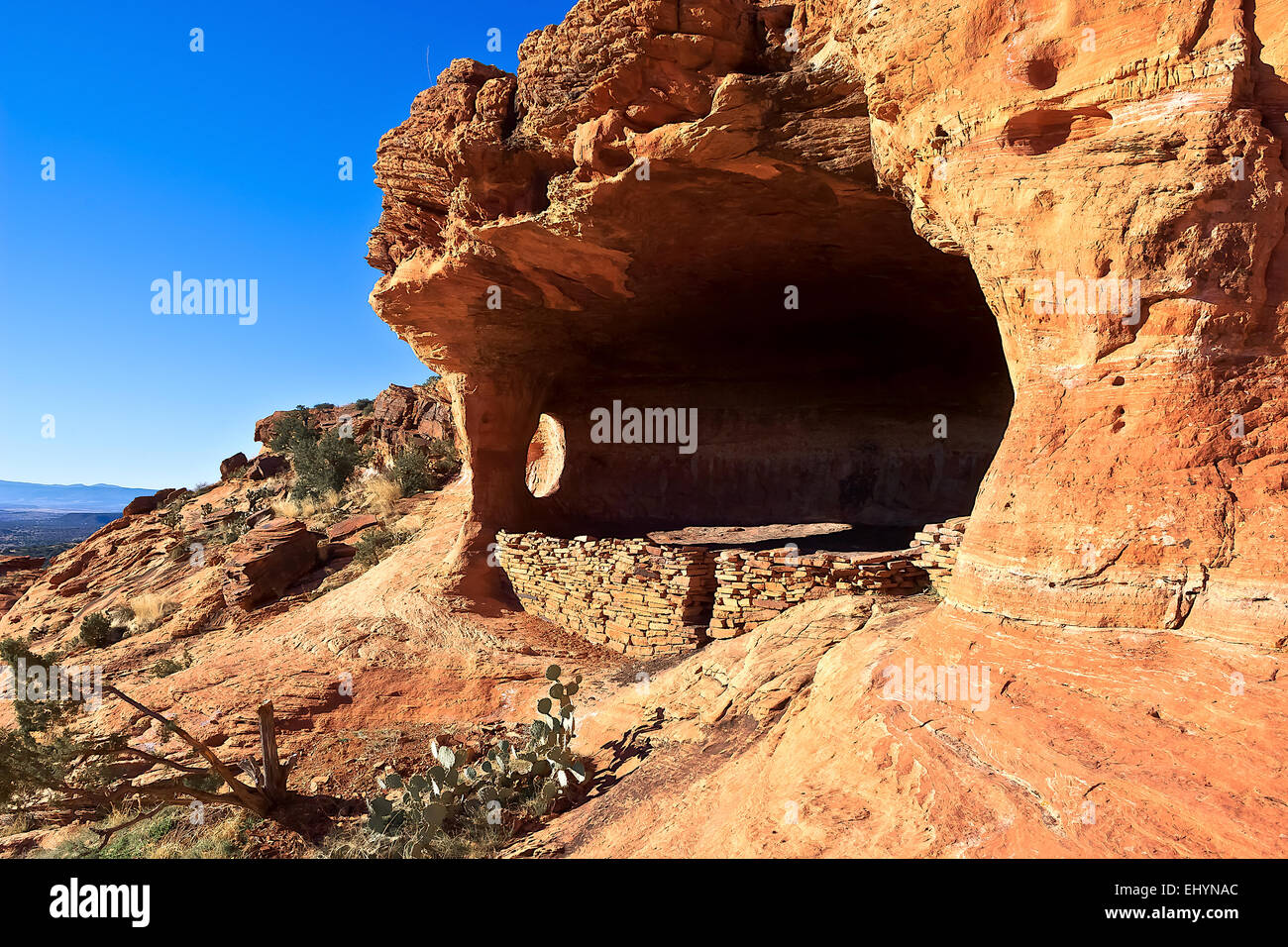 Robbers Roost cave entrance, Arizona, United States Stock Photo Alamy