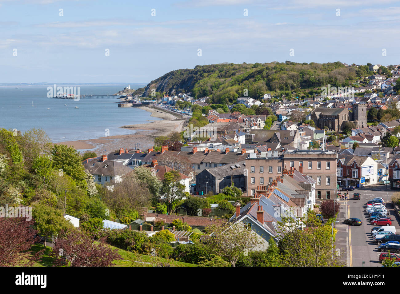 Wales Glamorgan Gower Peninsula Mumbles View Of Mumbles From 