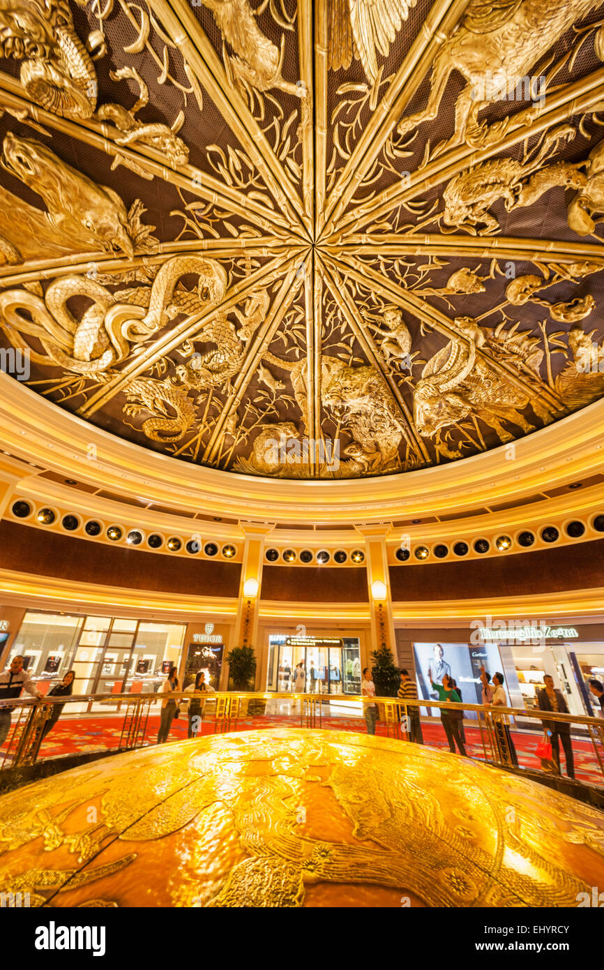 China Macau Wynn Hotel And Casino The Atrium Ceiling Depicting