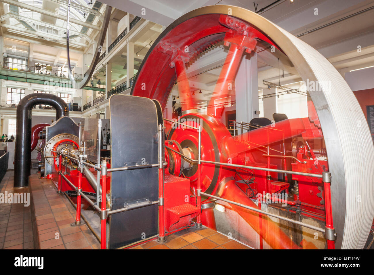 England, London, Kensington, Science Museum, Mill Engine by Burnley ...