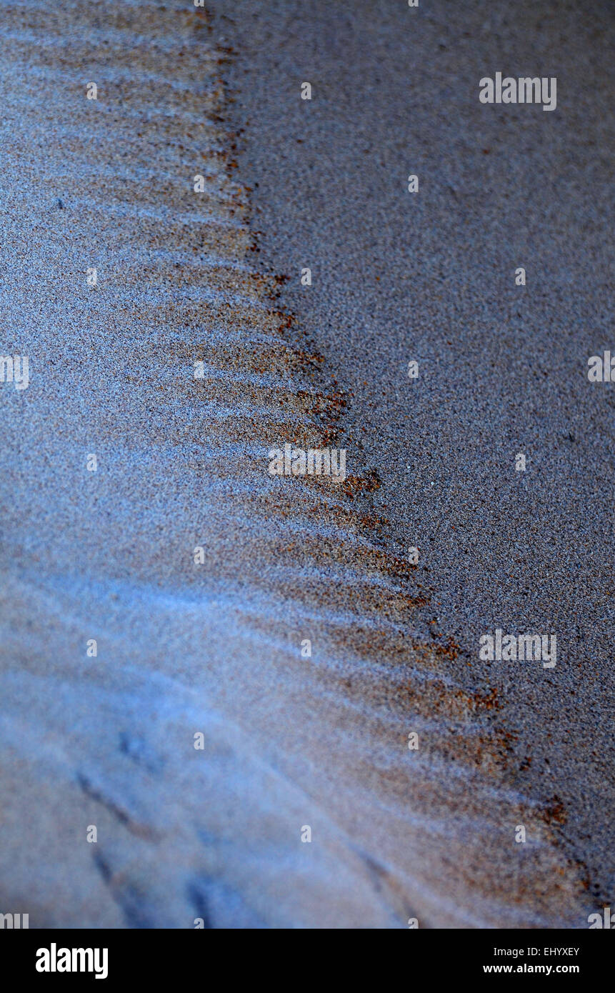 Sand, frost, winter, Sweden, Europe, west coast, dune Stock Photo