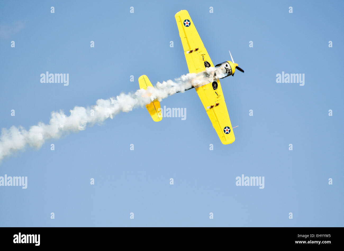 Airplane flying in the sky Stock Photo - Alamy