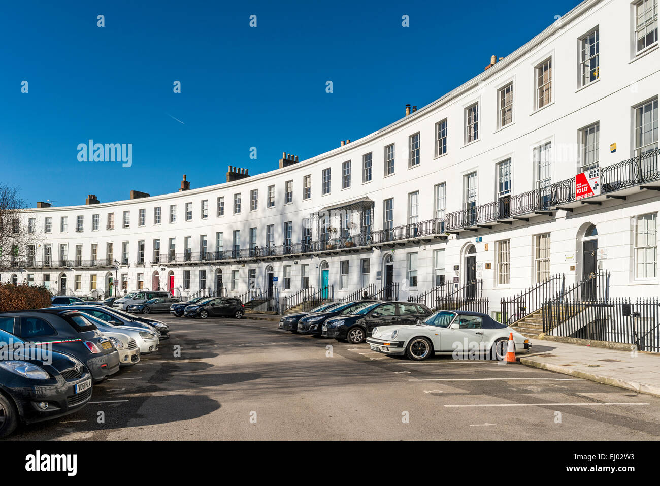 The Royal Crescent in Cheltenham town centre is the town's earliest
