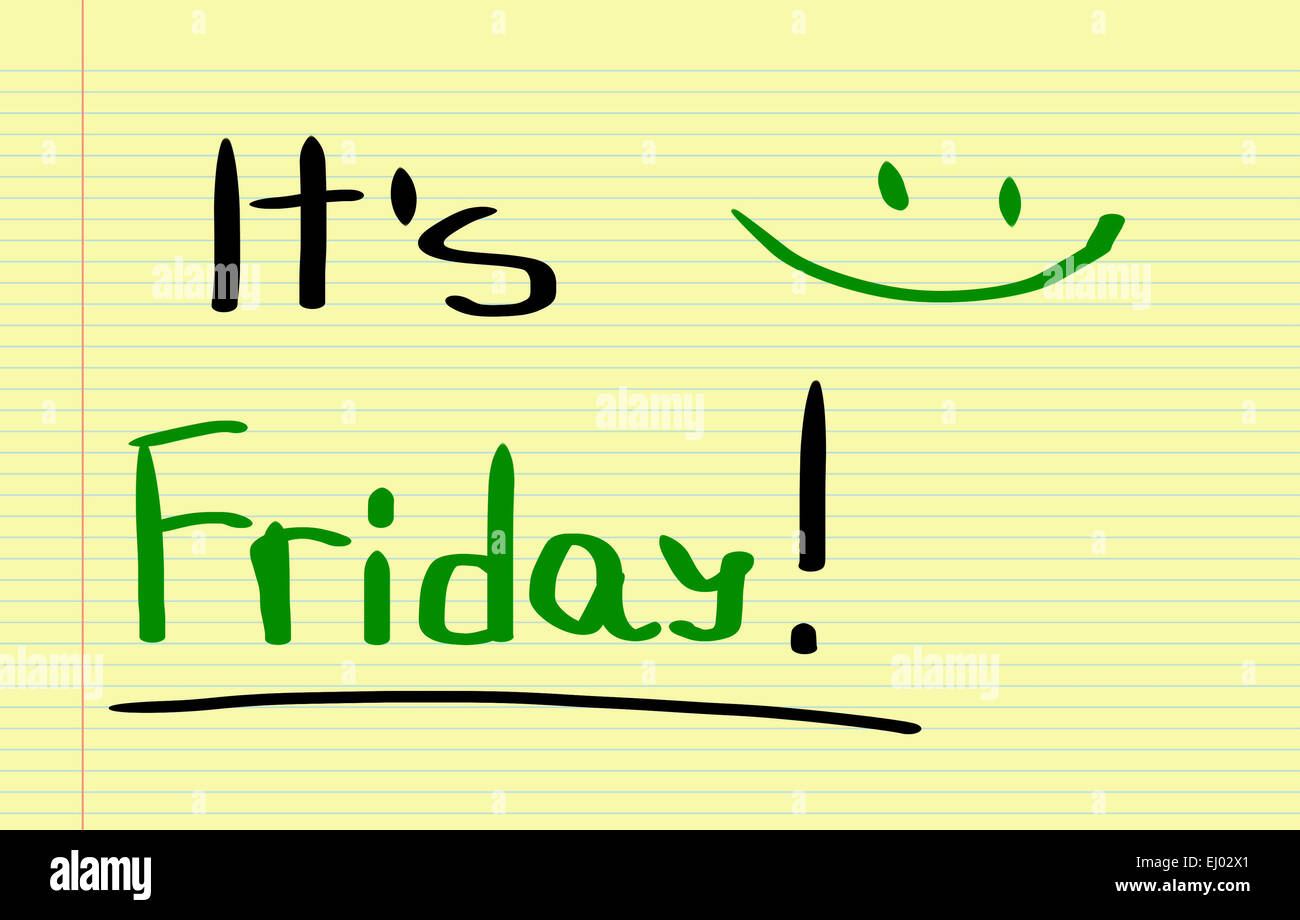 It's Friday Concept Stock Photo - Alamy
