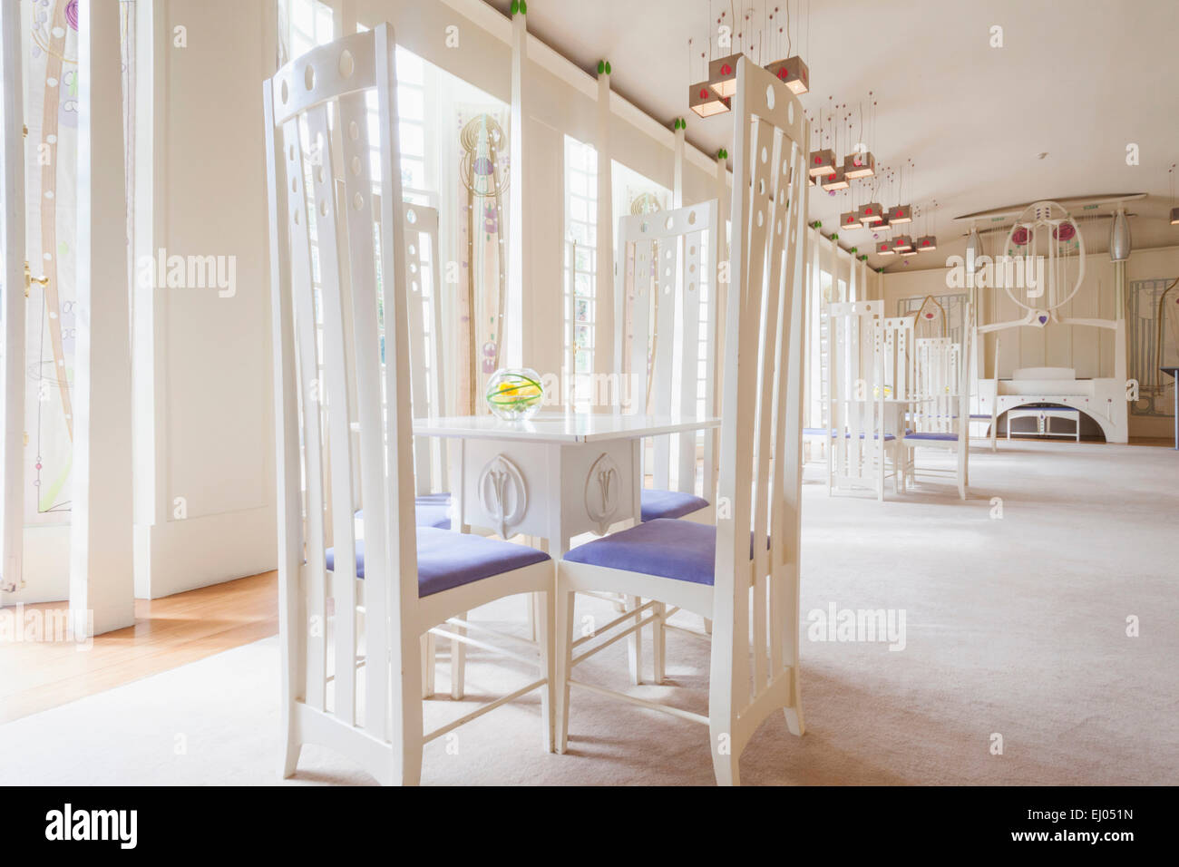 Charles rennie mackintosh furniture hi-res stock photography