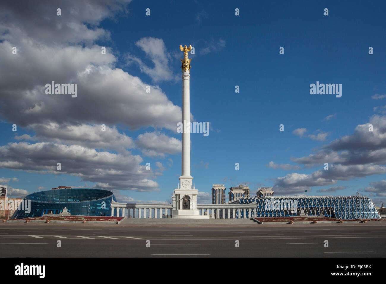 Administrative City, Astana, City, Kazak Yeli, Kazakh Country, Kazakhstan, Central Asia, Monument, Monument, Hazret Sultan, Mosqu Stock Photo