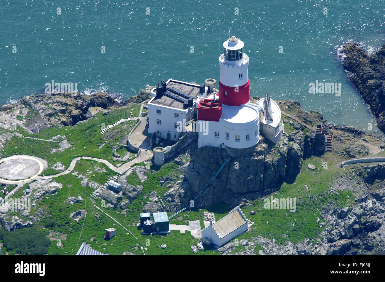 Aerial, Skerries Lighthouse, Anglesey Stock Photo Alamy