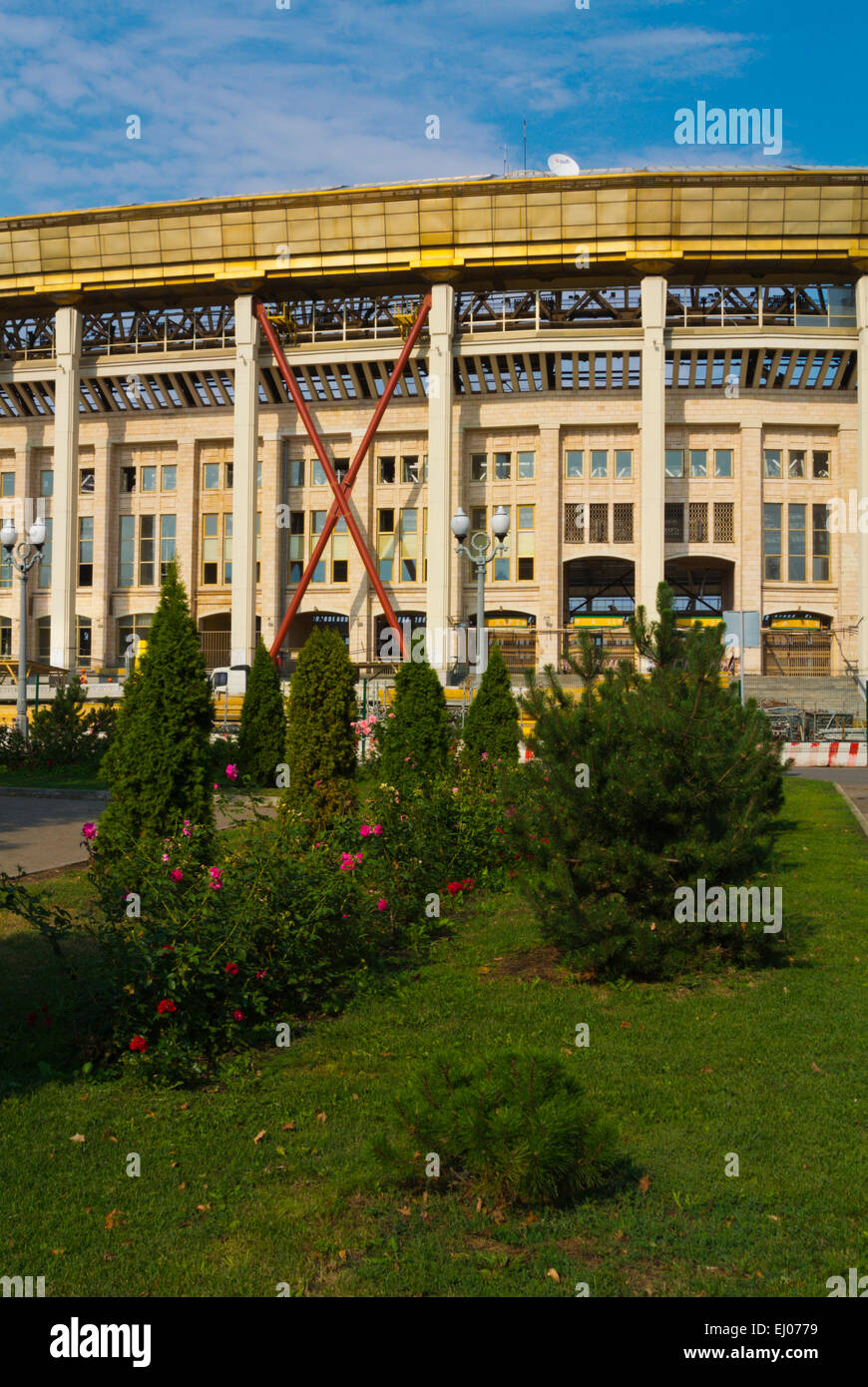 Luzhniki Stadium exterior, Moscow, Russia, Europe Stock Photo
