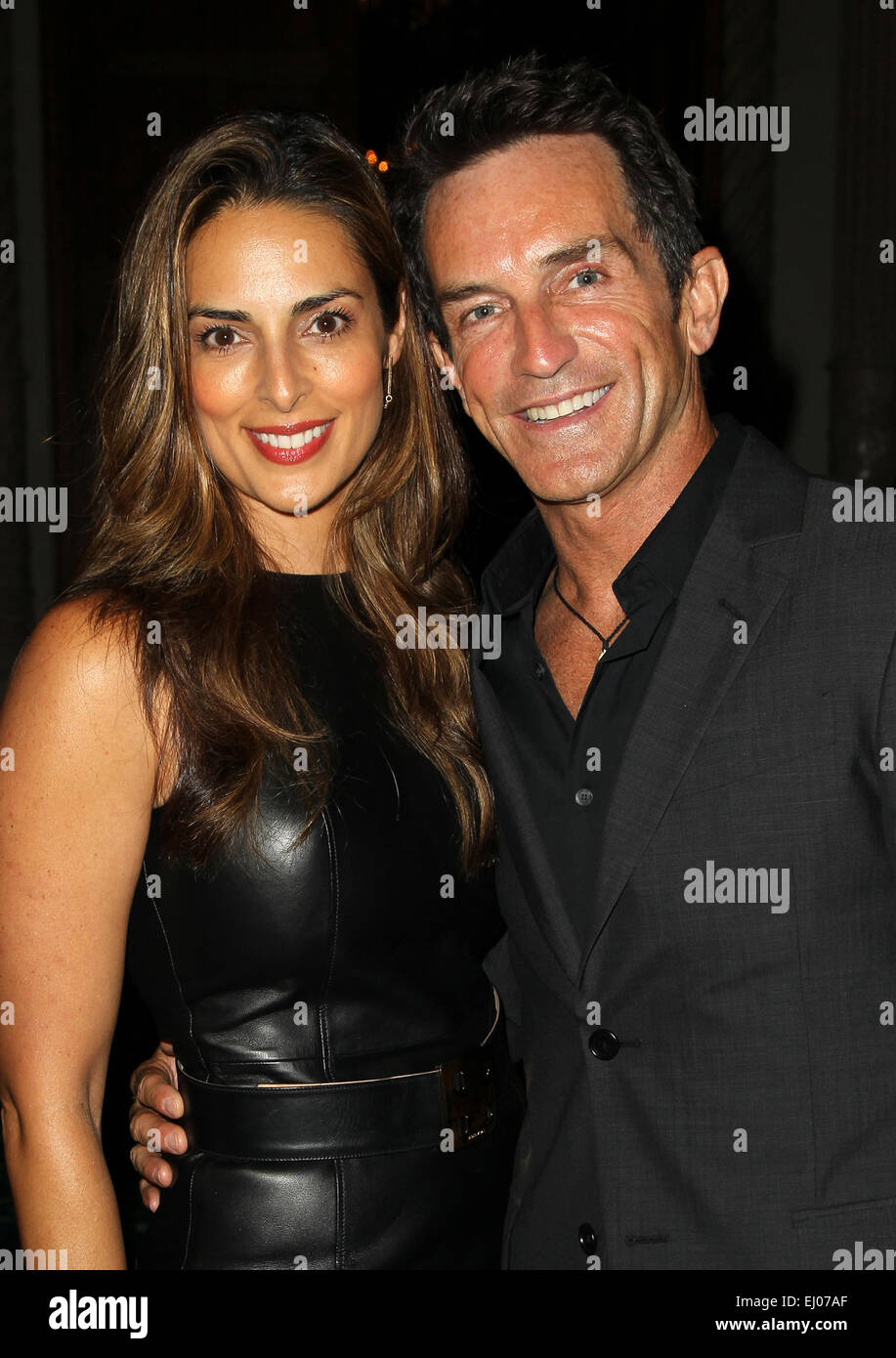 Face Forward Gala Supporting Victims Of Domestic Abuse Inside Featuring: Jeff Probst,Lisa Ann Russell Where: Los Angeles, California, United States When: 13 Sep 2014 Stock Photo