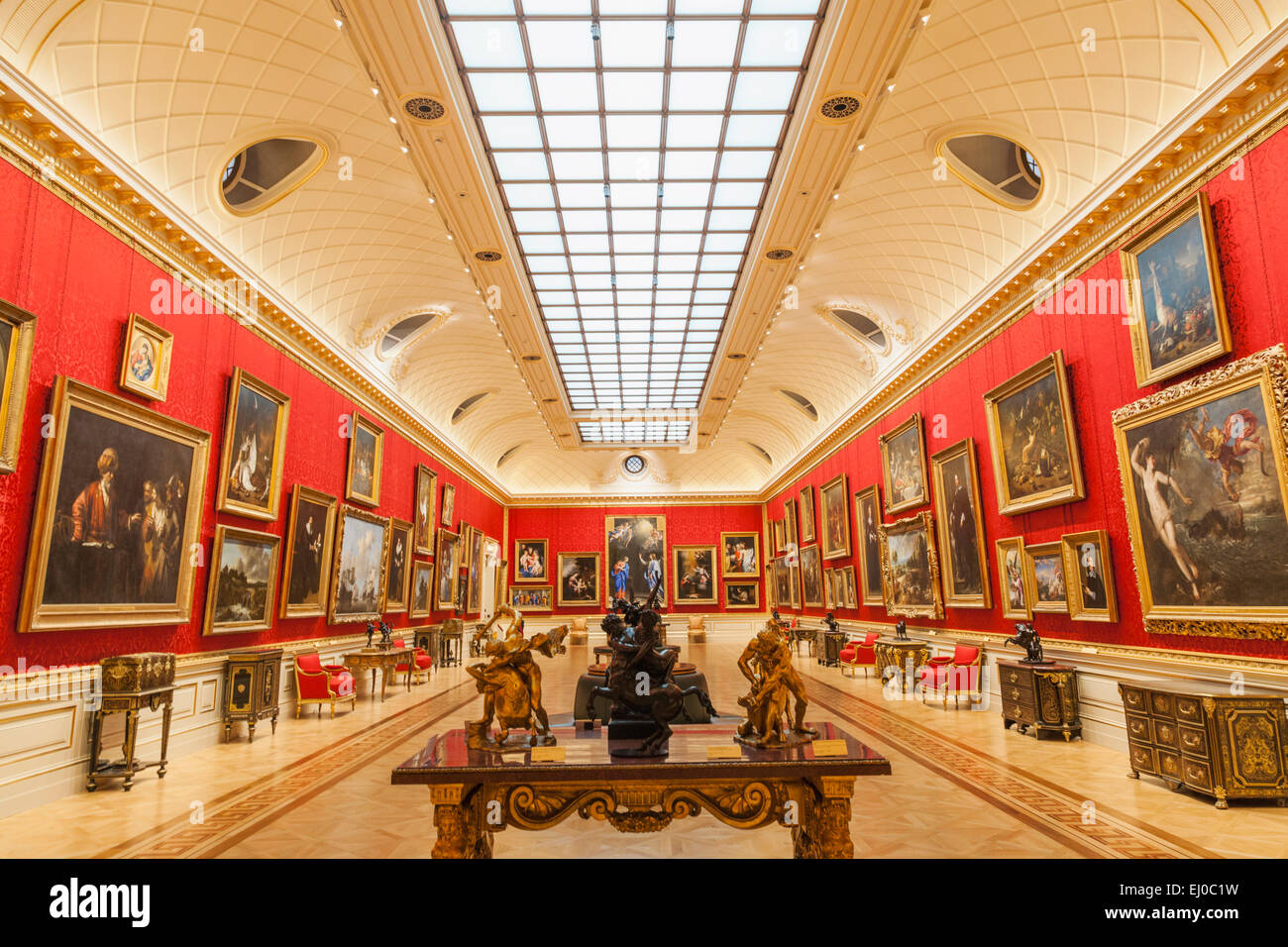 England, London, The Wallace Collection Museum, The Great Gallery Stock Photo