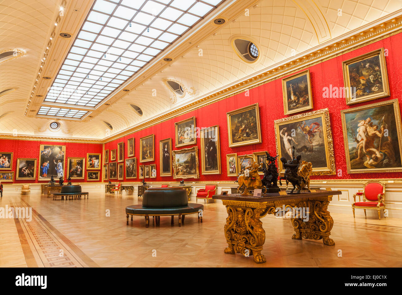 England, London, The Wallace Collection Museum, The Great Gallery Stock Photo