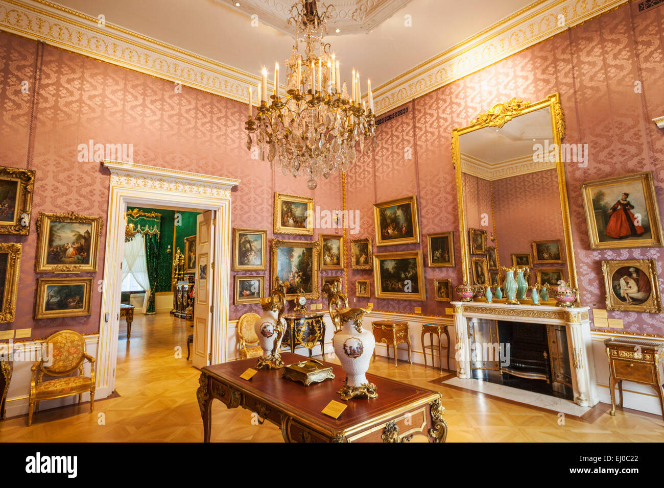 England, London, The Wallace Collection Museum, Interior View Stock Photo