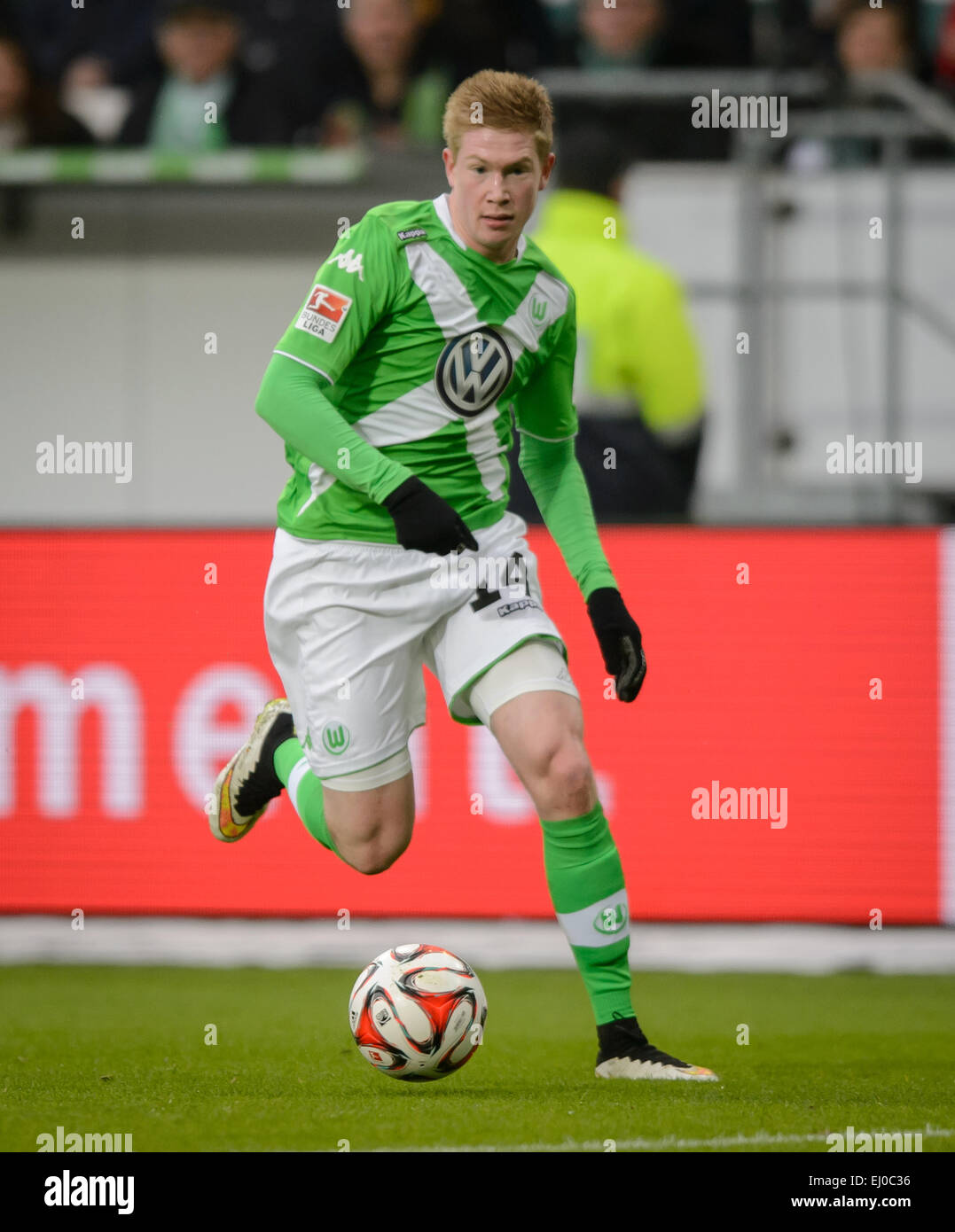 Wolfsburg's Kevin De Bruyne in action during the Bundesliga soccer
