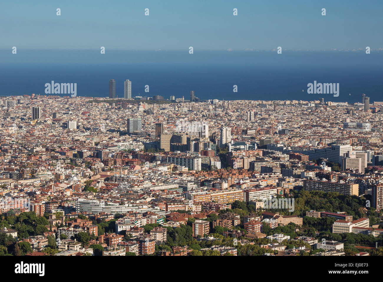 Barcelona, City, Central, Landscape, Spain, Europe, architecture, big