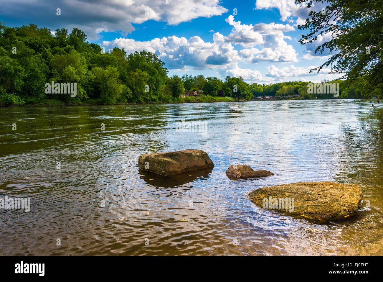 The Delaware River, north of Easton, Pennsylvania Stock Photo Alamy