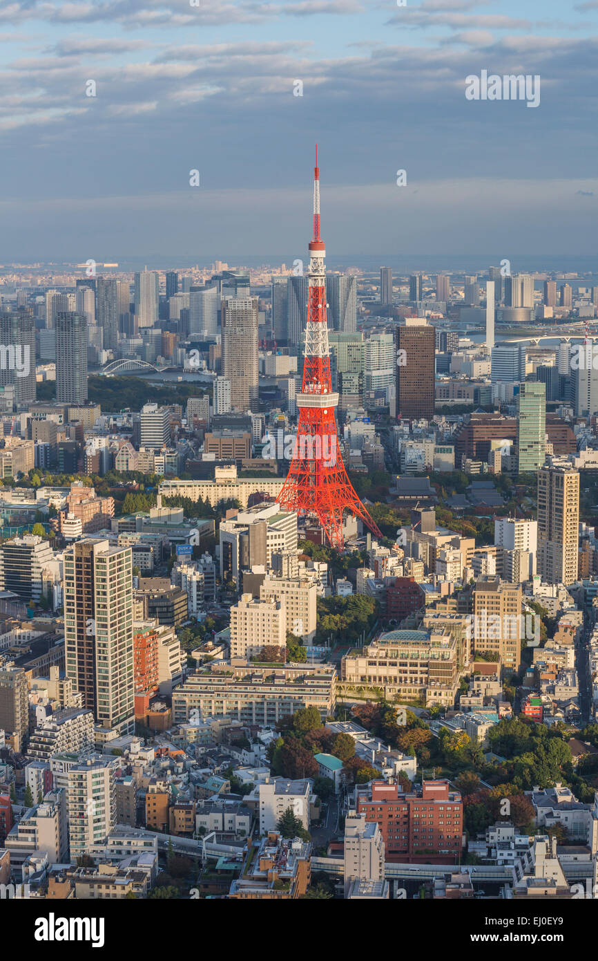 City, Japan, Asia, Landscape, Roppongi Hills, Tokyo, Tokyo Tower ...