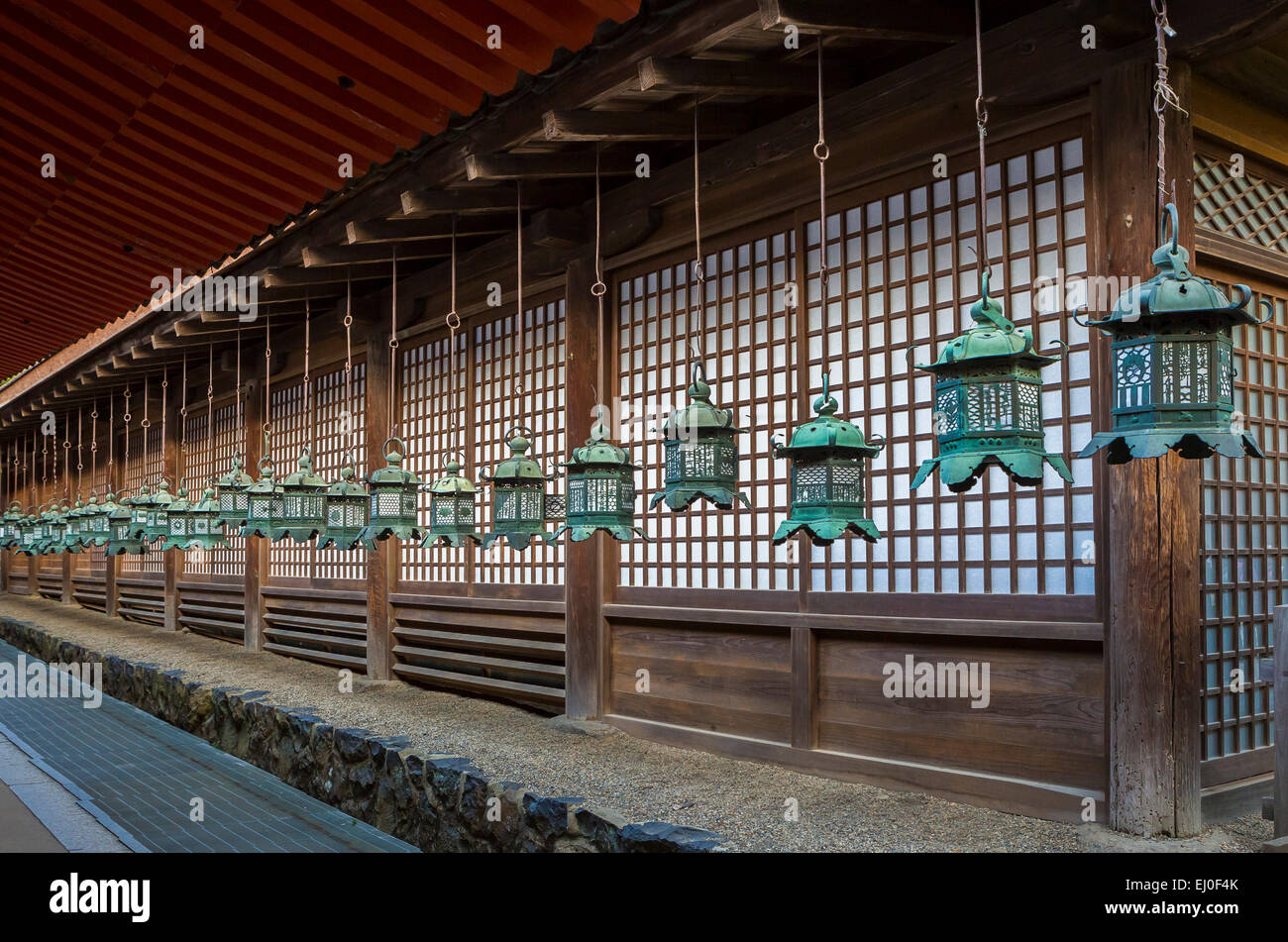 world heritage, City, Japan, Asia, Kansai, Kasuga, Nara, architecture, colourful, history, lanterns, no people, park, shrine, tou Stock Photo