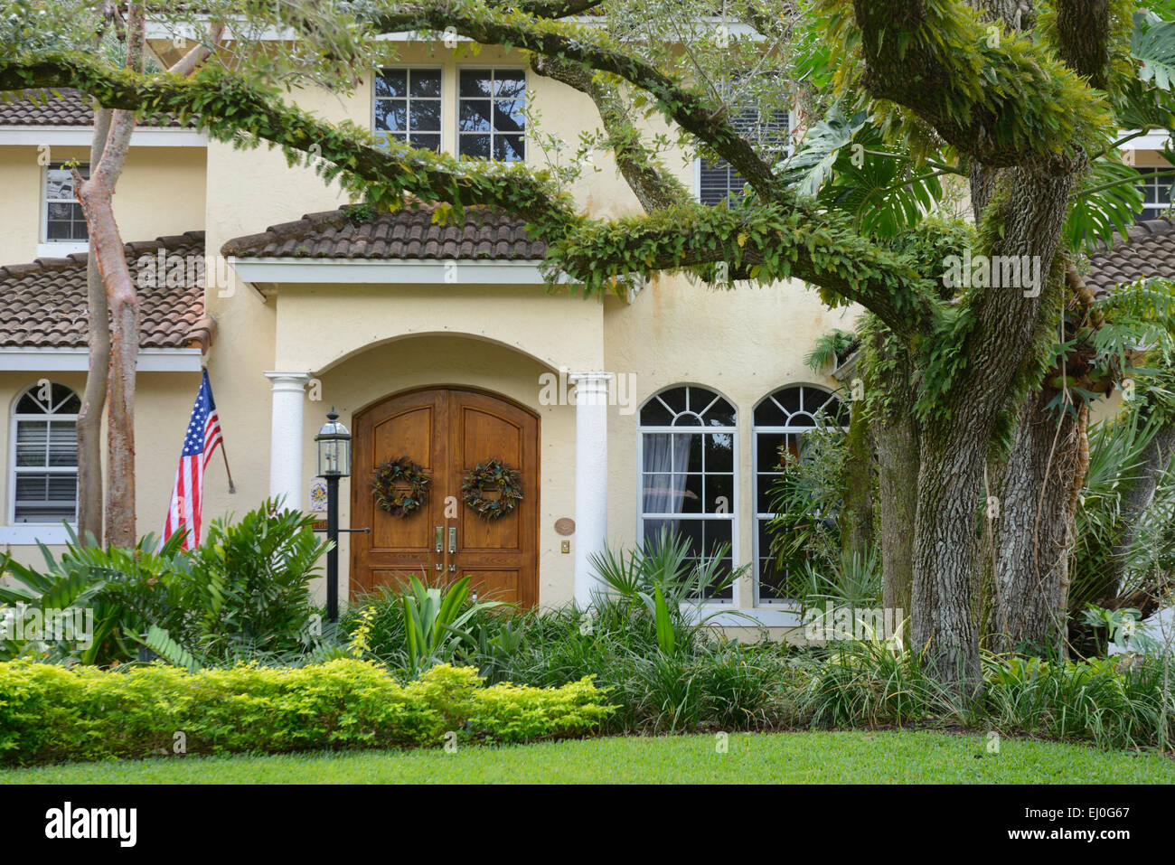 USA, Florida, Palm Beach County, Boca Raton, Old Floresta, Historic