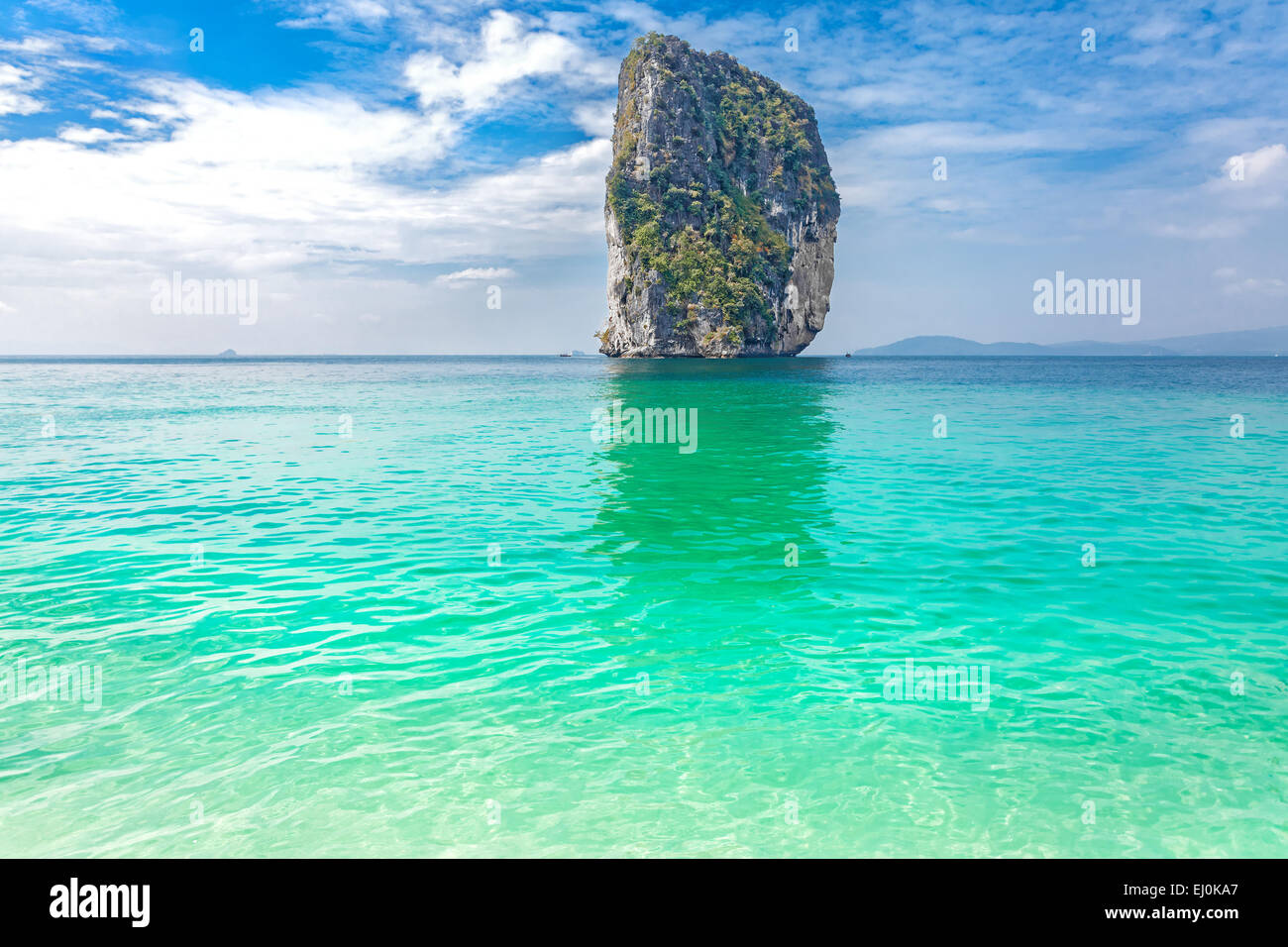 Tropical island located in Krabi province, Thailand. Stock Photo
