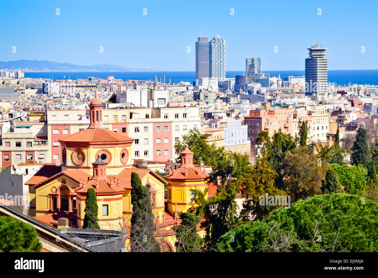 Cityscape. Barcelona, Catalonia, Spain. Stock Photo