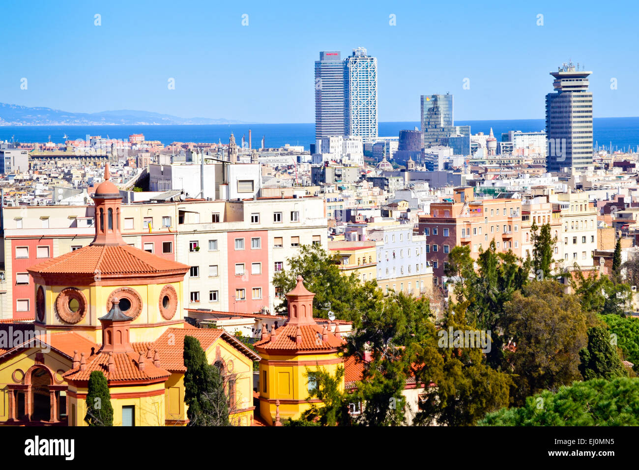 Cityscape. Barcelona, Catalonia, Spain. Stock Photo