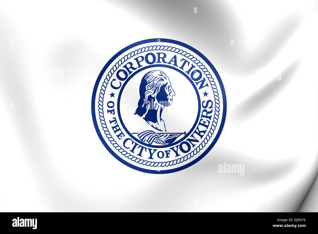Flag of Yonkers, USA. Close Up Stock Photo Alamy