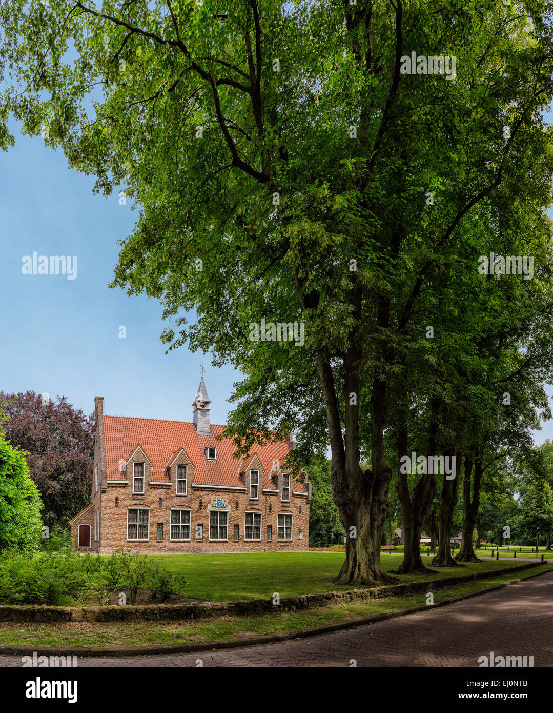 Netherlands, Holland, Europe, Sleen, Drenthe, city, house, mansion