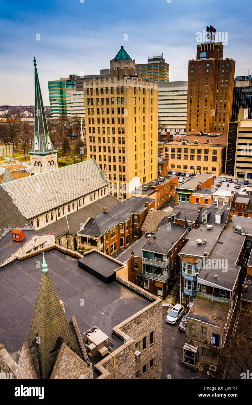 View Of Buildings In From The South Street Parking Garage In Stock