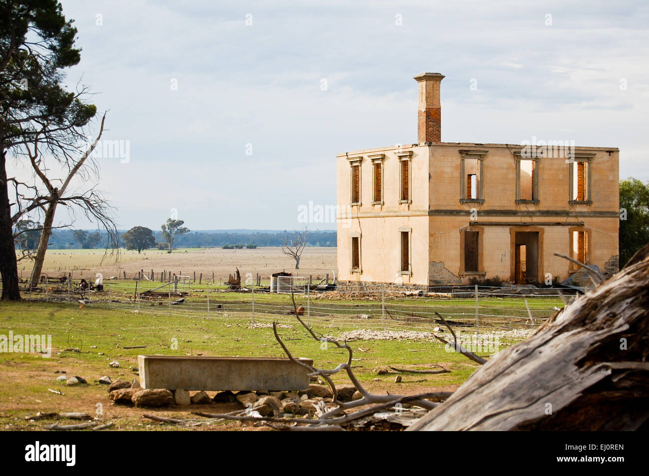 An abandoned homestead from the 1800s in rural Victoria, Australia