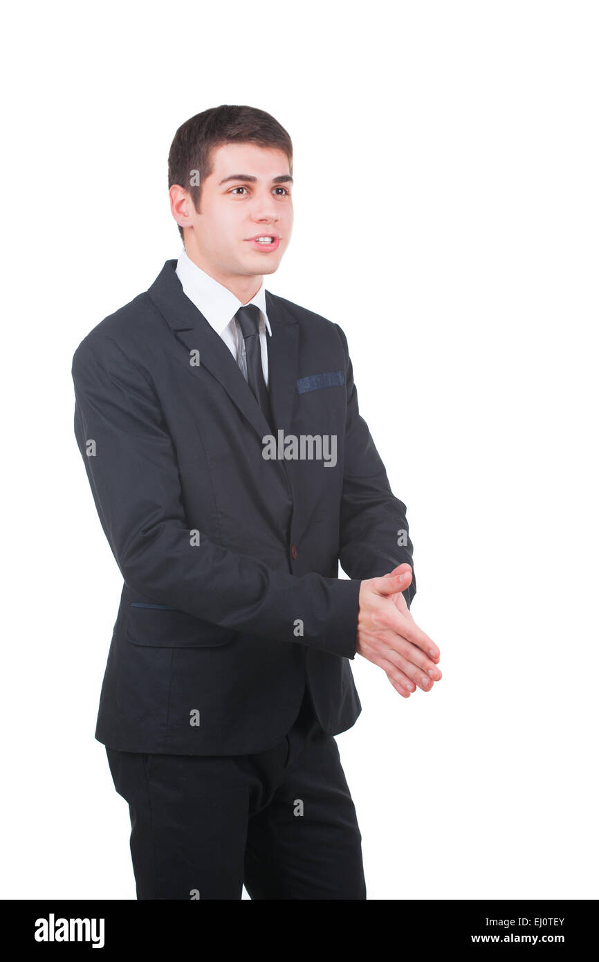 Businessman In A Suit Stock Photo - Alamy