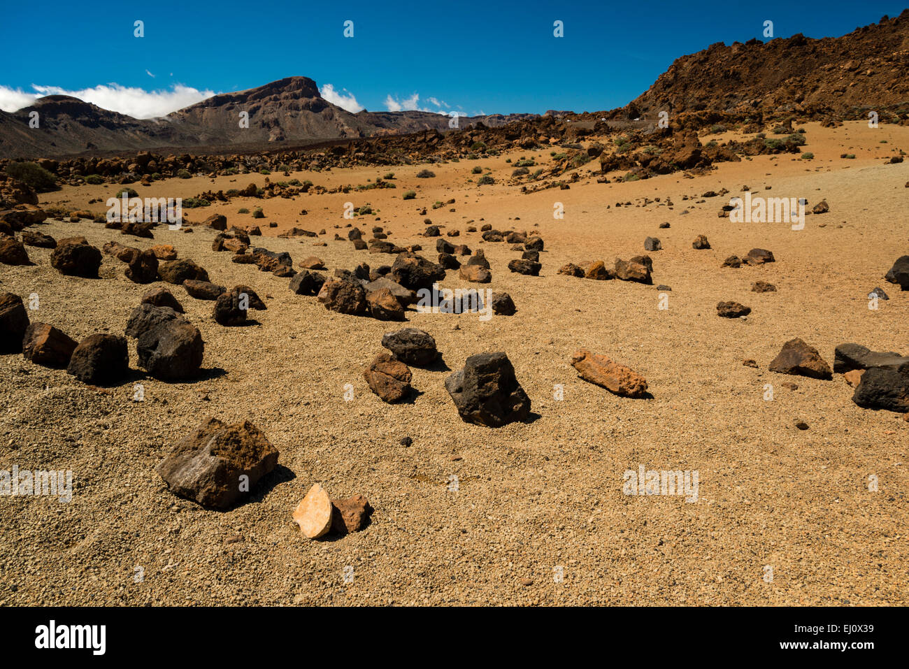 scenery, scenery, plateau, Parque Nacional de las Canadas del Teide, Teide-national park, UNESCO, Tenerife, Canary islands, Spain Stock Photo