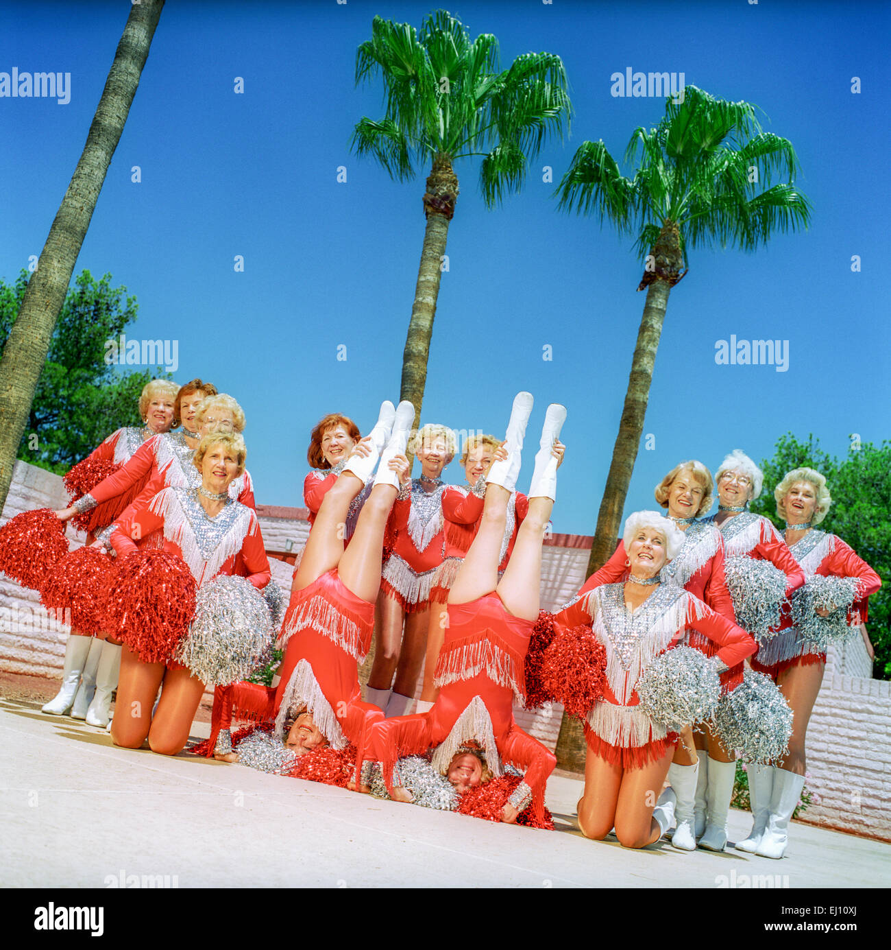 SUN CITY, AZ - JULY 1: Residents of Sun City retirement community participate in activities in Sun City, Arizona in July, 1997. Stock Photo