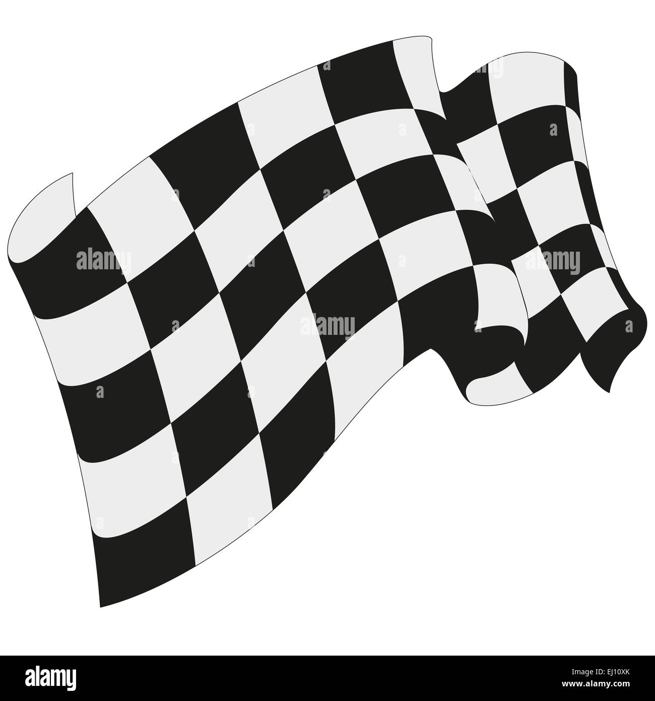 checkered flag racing Stock Photo