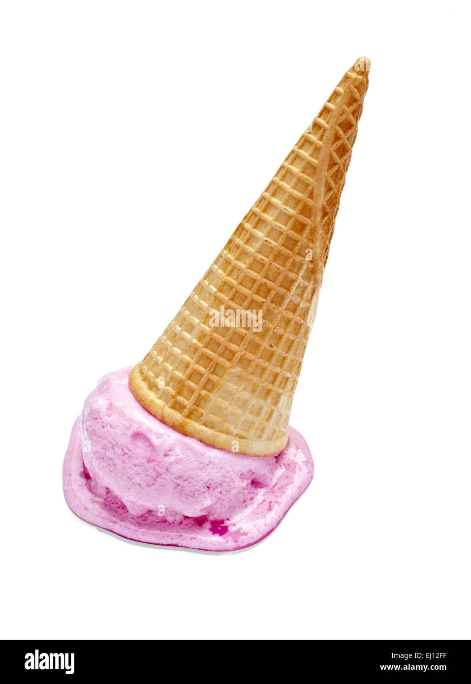 ice cream melting Stock Photo Alamy