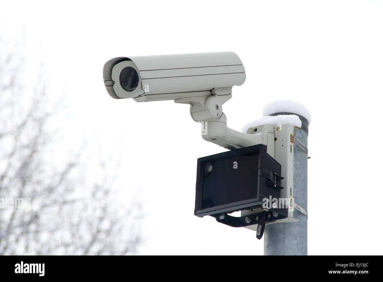 CCTV camera with infrared spotlight Stock Photo Alamy