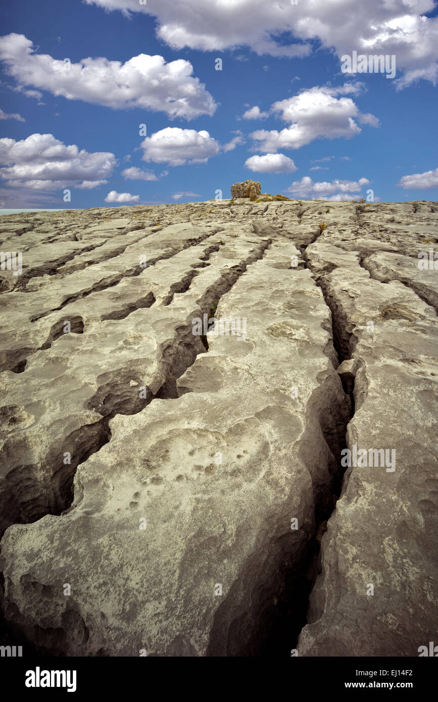 Karst landscape. The Burren, County Clare. Ireland Stock Photo