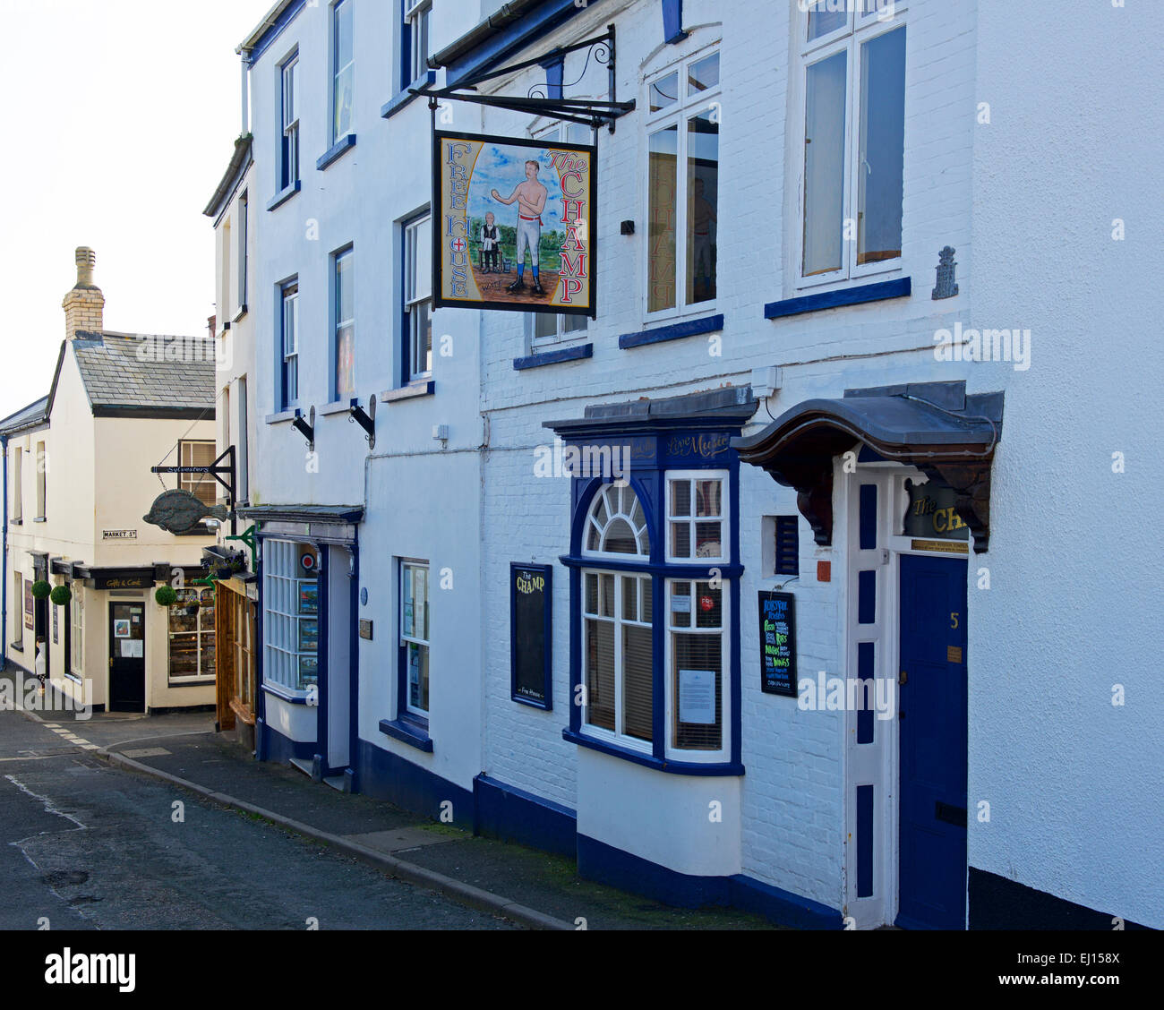 The Champ pub, Appledore, Devon. England UK Stock Photo