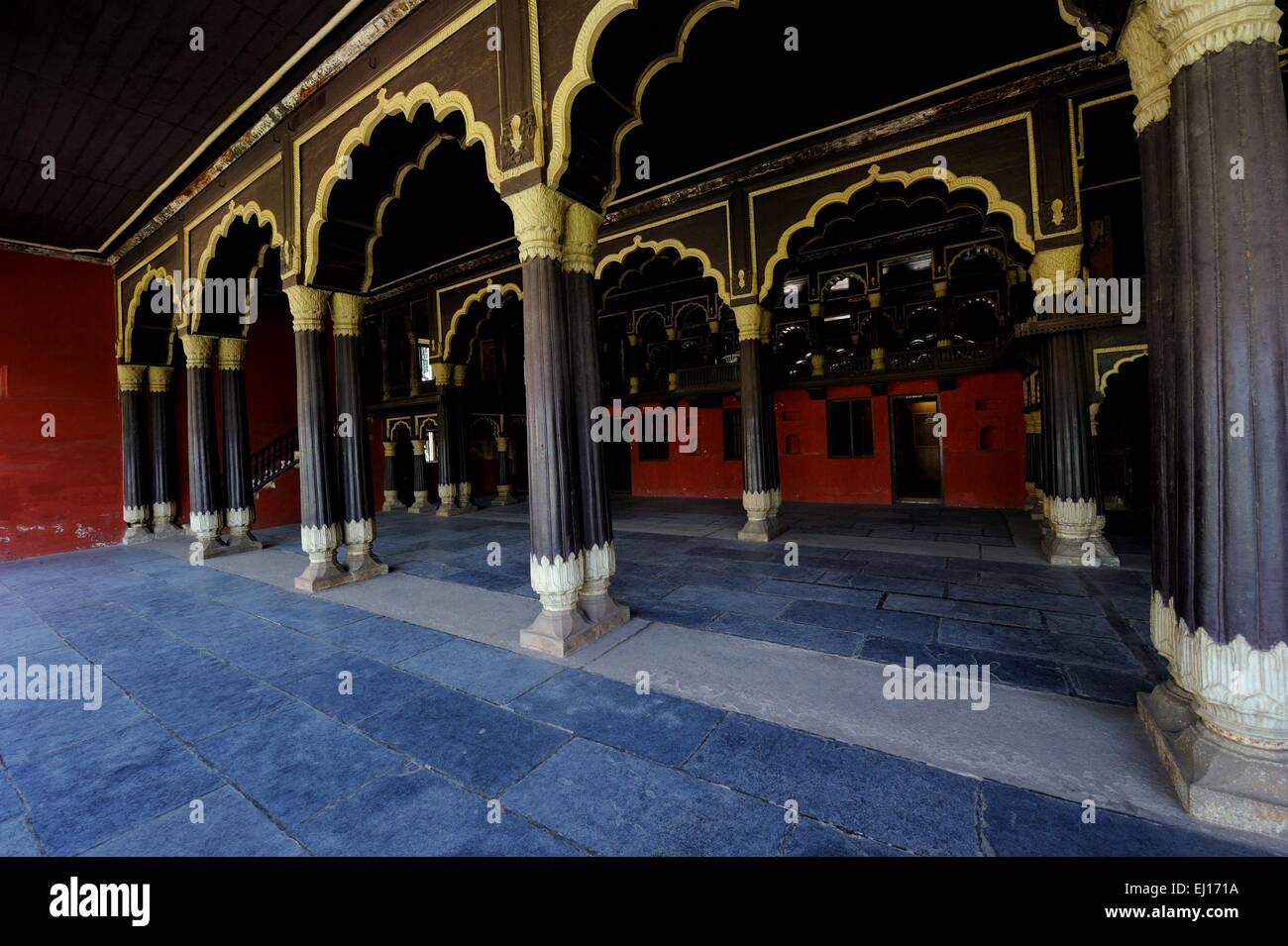 Tipu Sultan's Palace in Bangalore; India Stock Photo