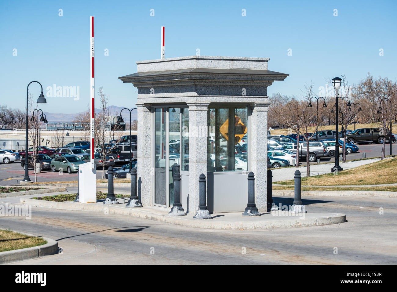 Parking Lot Guard Station at the Utah State Capitol Stock Photo - Alamy