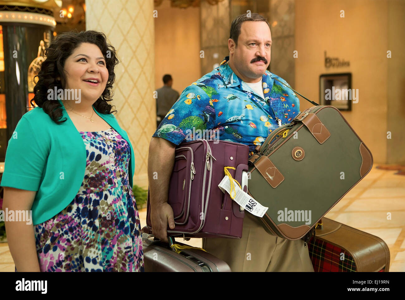 PAUL BLART: MALL COP 2 - Columbia Pictures 2015 film with Raini Rodriguez and Kevin James Stock Photo