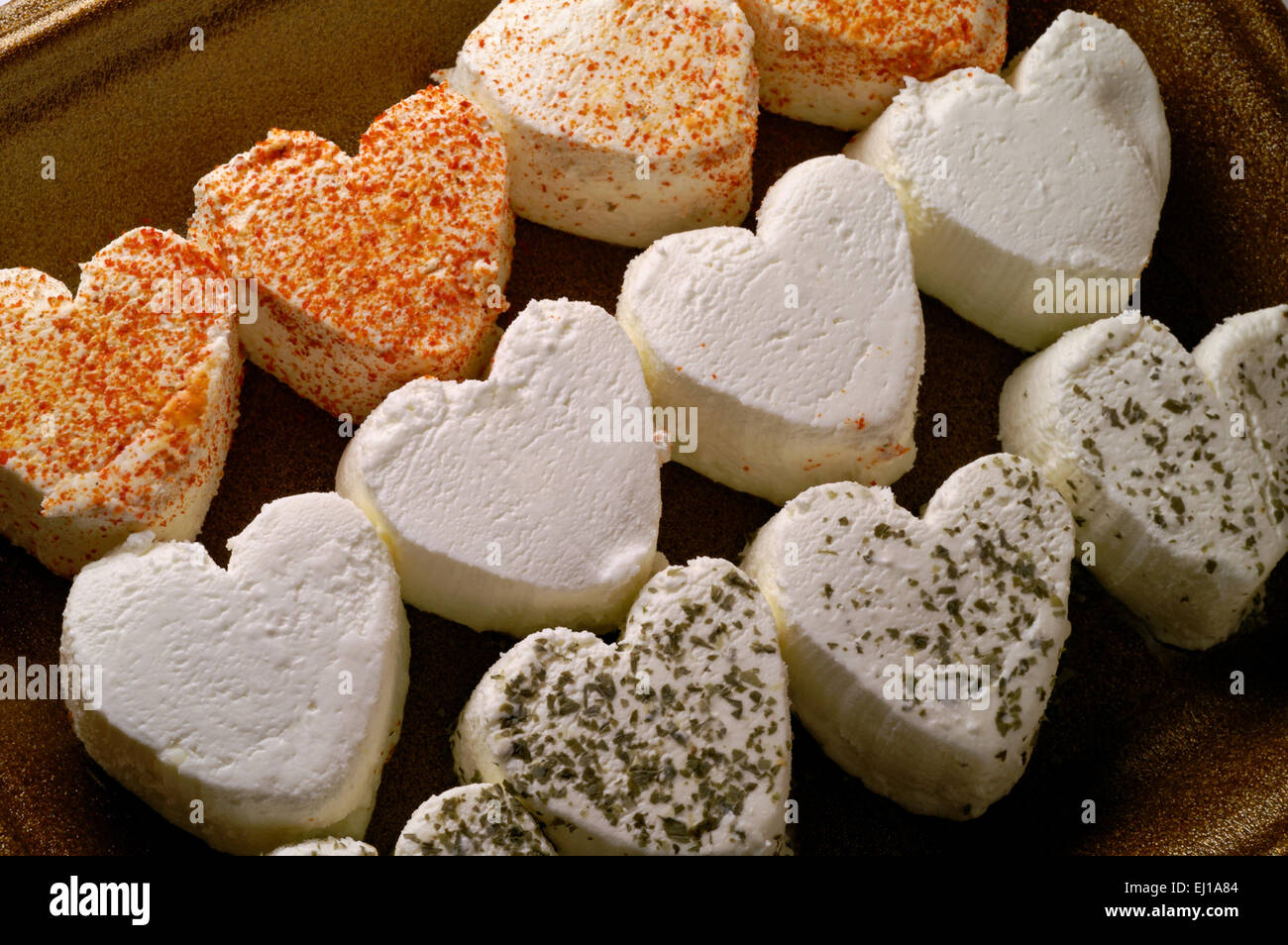 Heart shaped fresh cheese closeup Stock Photo Alamy