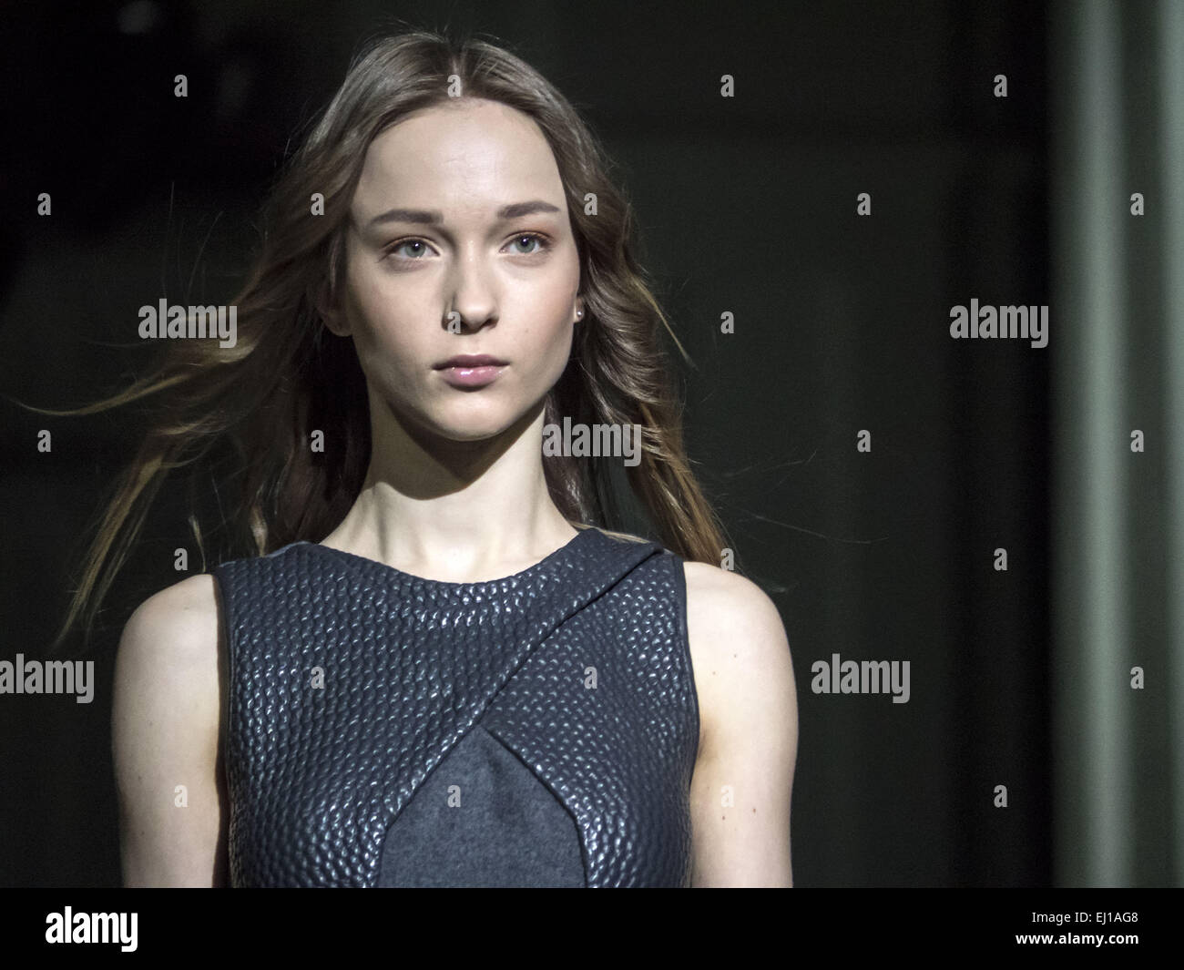 The model shows a new collection of SAYYA the 36th Ukrainian Fashion Week. 19th Mar, 2015