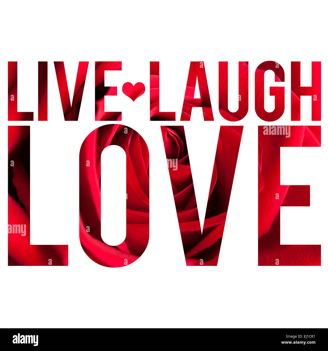 Live Laugh Love Stock Photo