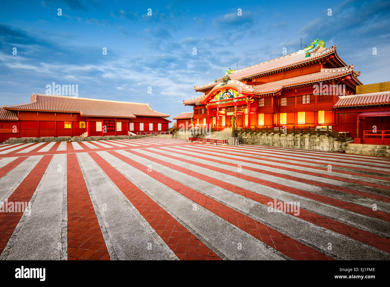 Okinawa, Japan at  historic Shuri Castle. Stock Photo