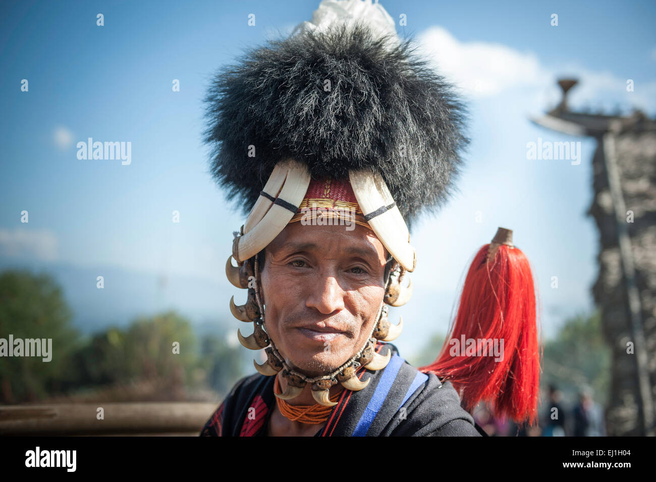 Konyak Tribe Man, Stock Photo