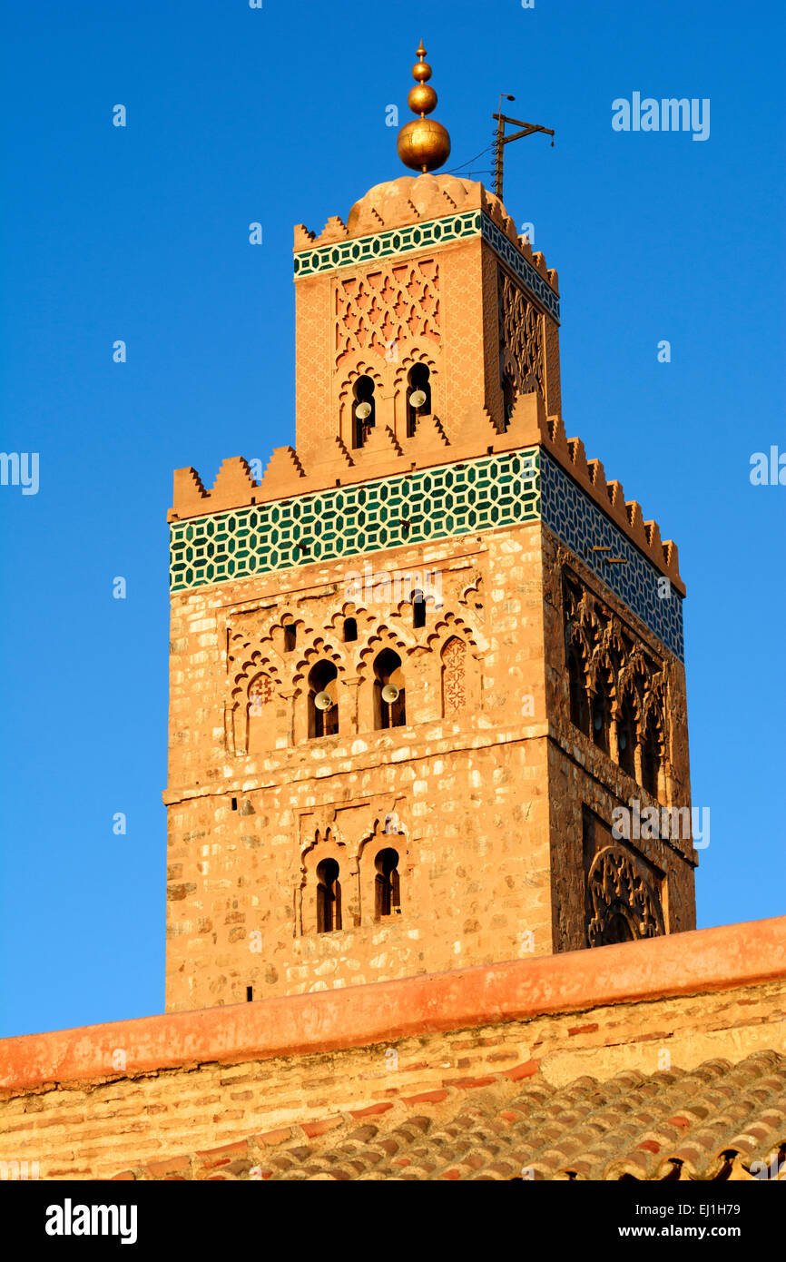 Koutoubia Mosque, Marrakech, Morocco. Stock Photo