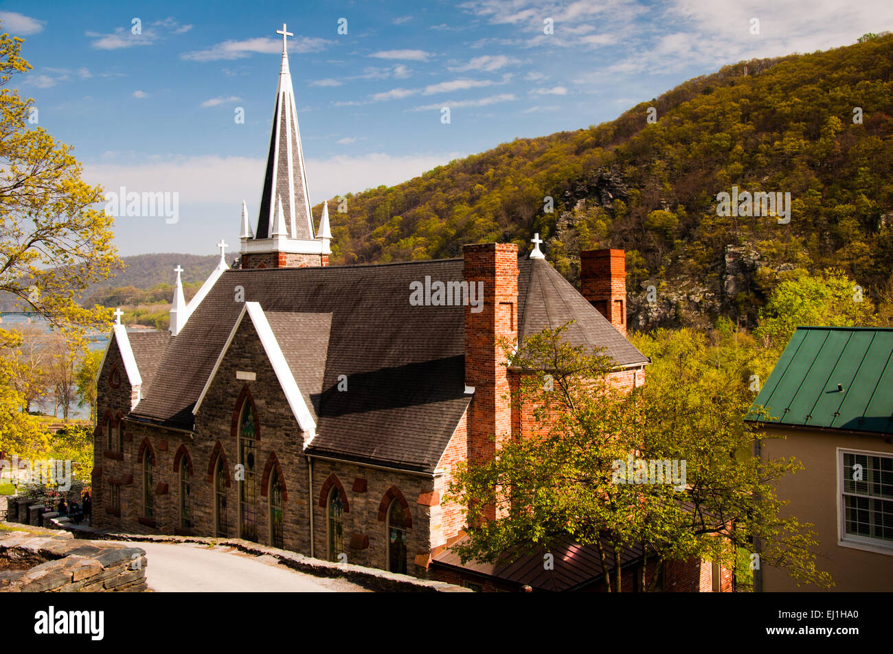 St. Peter's Roman Catholic Church, Harper's Ferry, West Virginia Stock ...